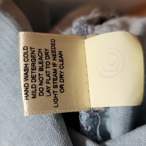 COPY - LOVE STITCH TANK TOP CRISS CROSS SLEEVELESS HIGH NECK BLUE WOMENS MEDIUM… - Picture 9 of 12